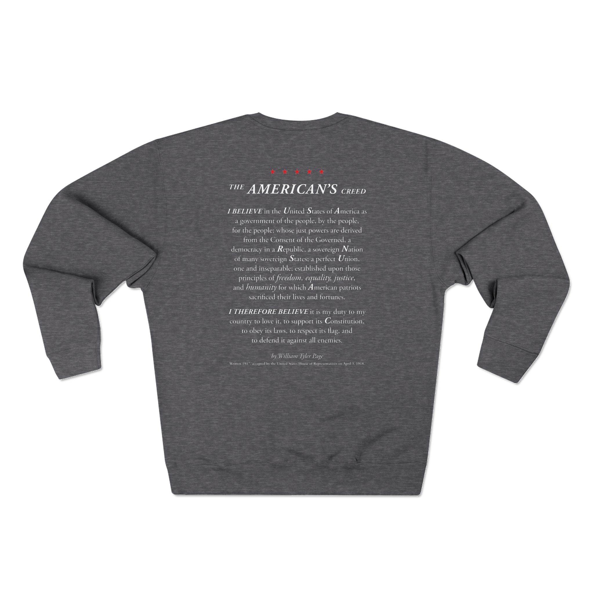 The American's Creed - Crewneck Sweatshirt - Image 7